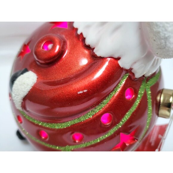 Ceramic Santa Luminary with Flameless Candle RL05290V Tested Works - Picture 4 of 12